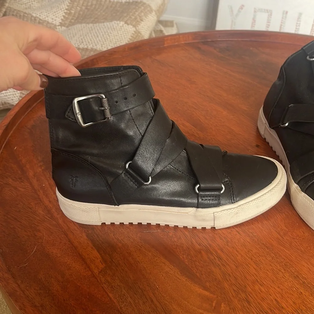 Frye Women's Black High-Top Sneakers - Picture 1 of 5